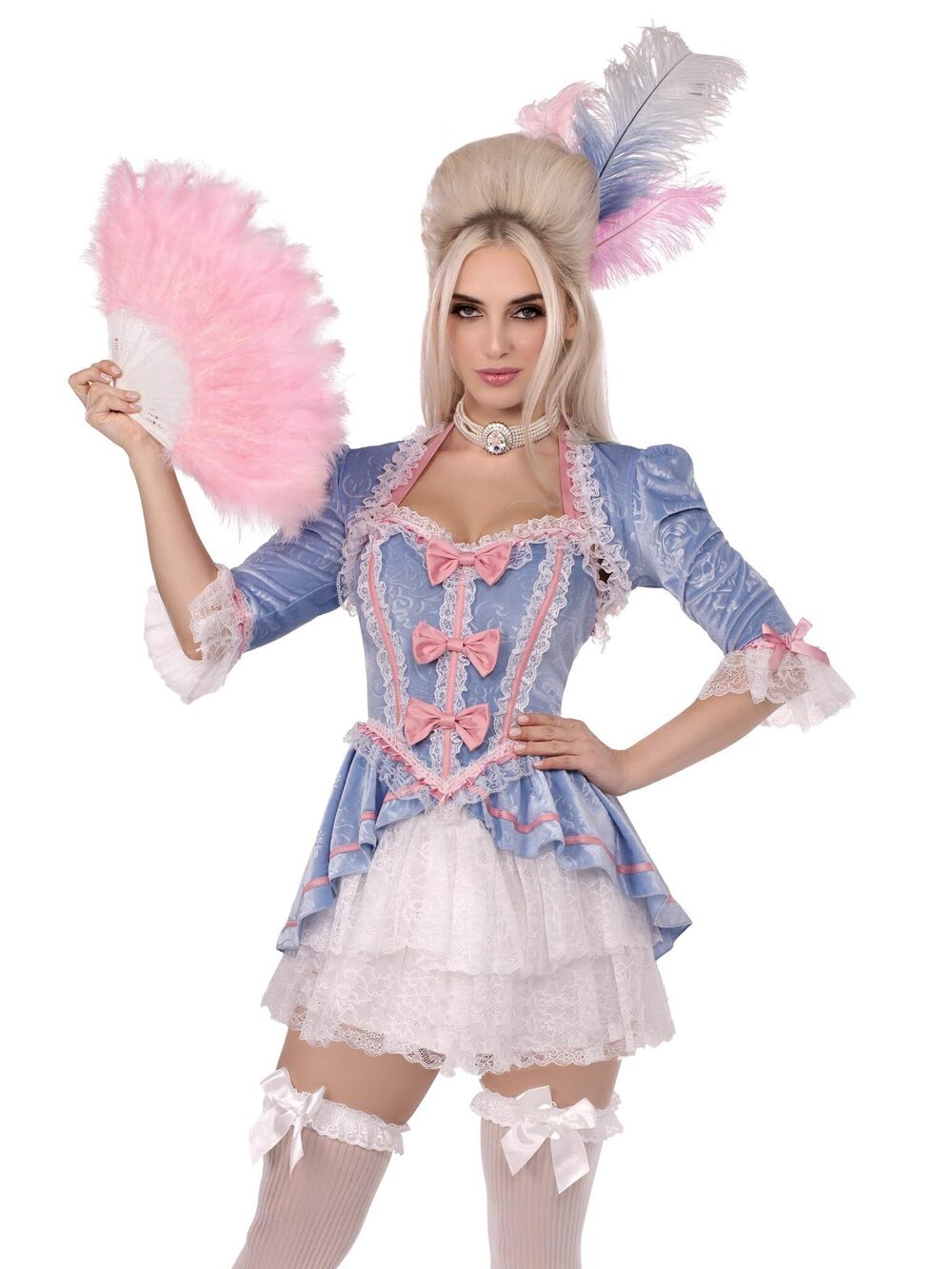 2927 ’s 2 PC Marie Antoinette Costume Sexy Halloween Costumes Velvet Marie